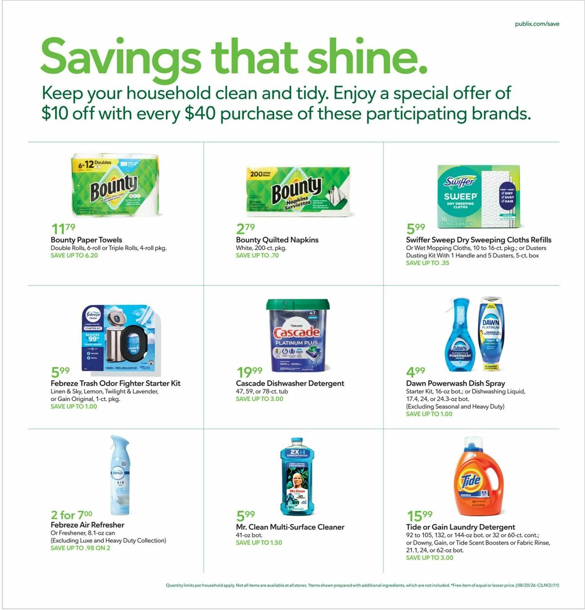 Publix Weekly Ad from August 19