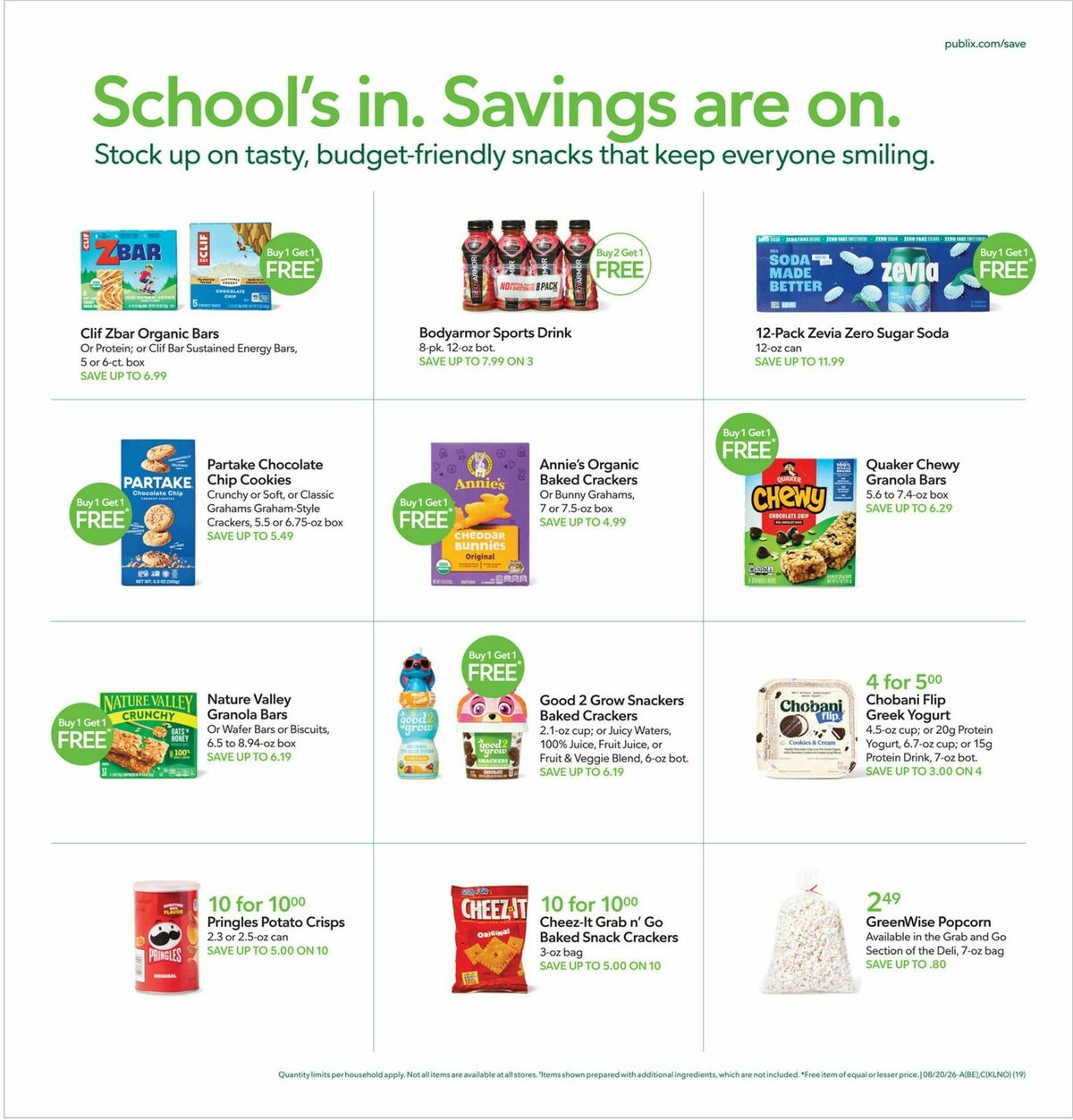 Publix Weekly Ad from August 19