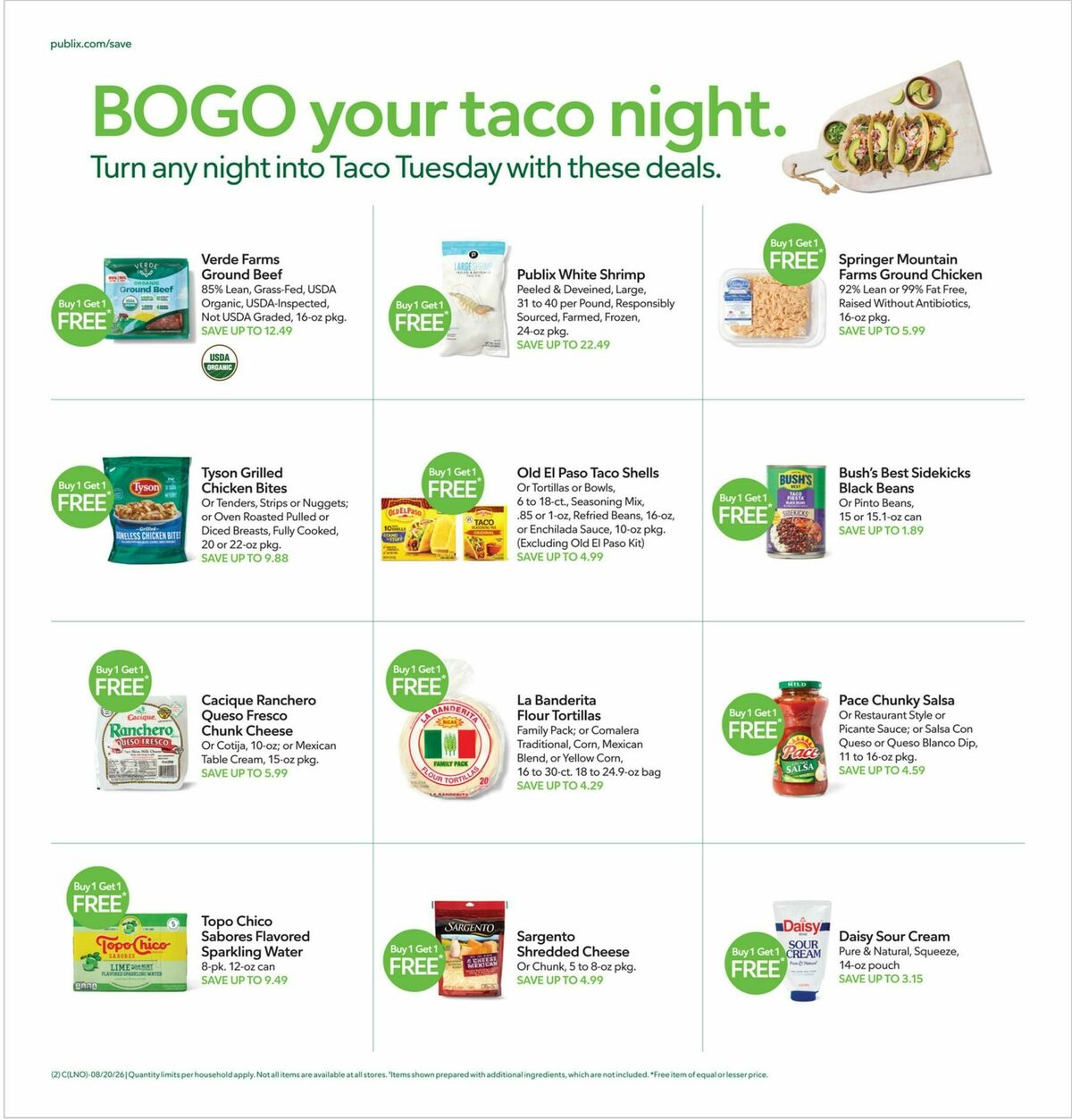 Publix Weekly Ad from August 19