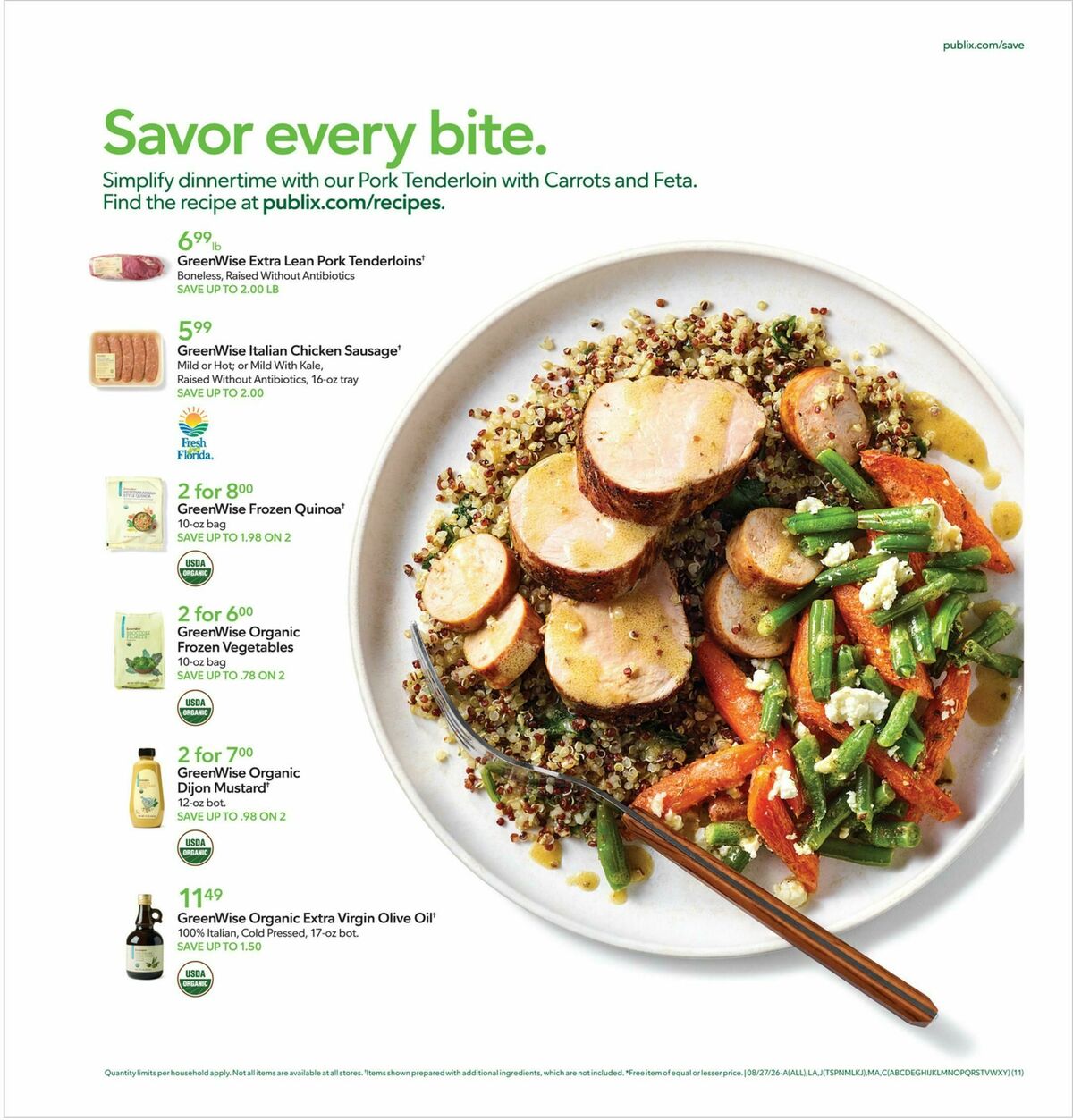 Publix Weekly Ad from August 26