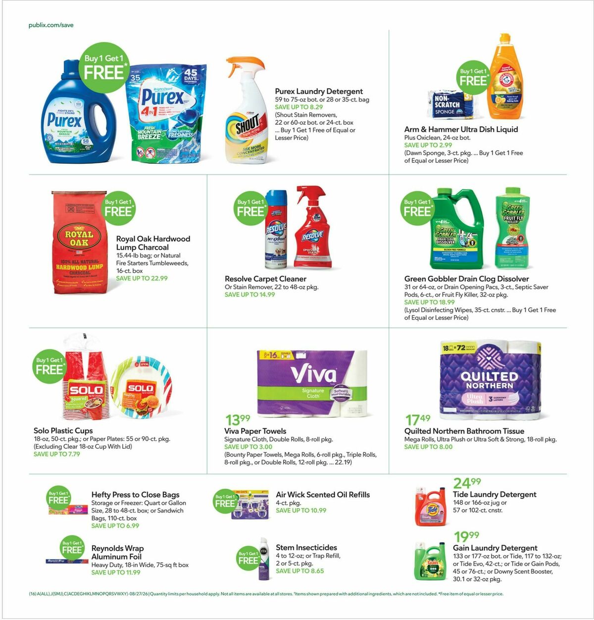 Publix Weekly Ad from August 26