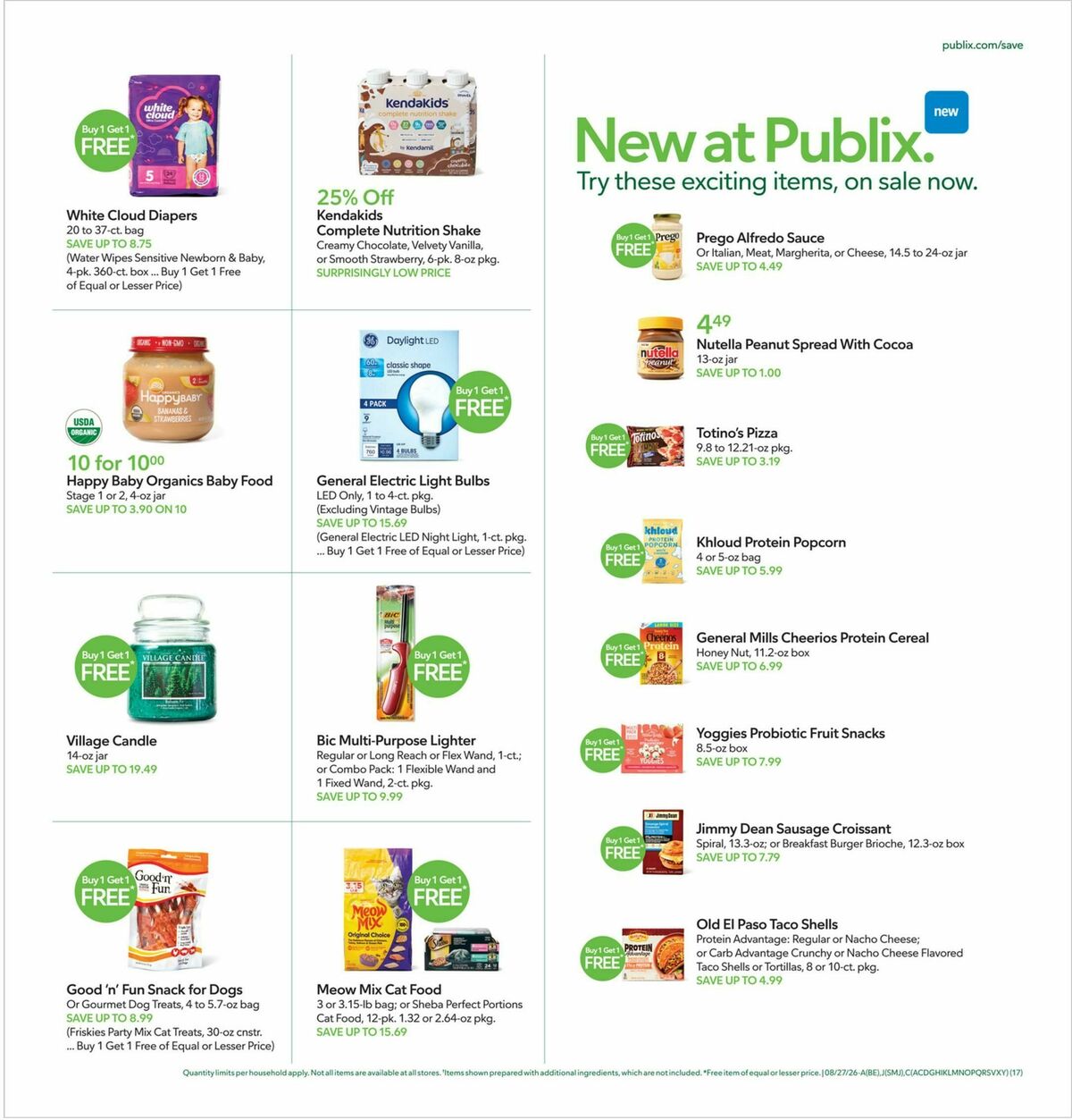Publix Weekly Ad from August 26