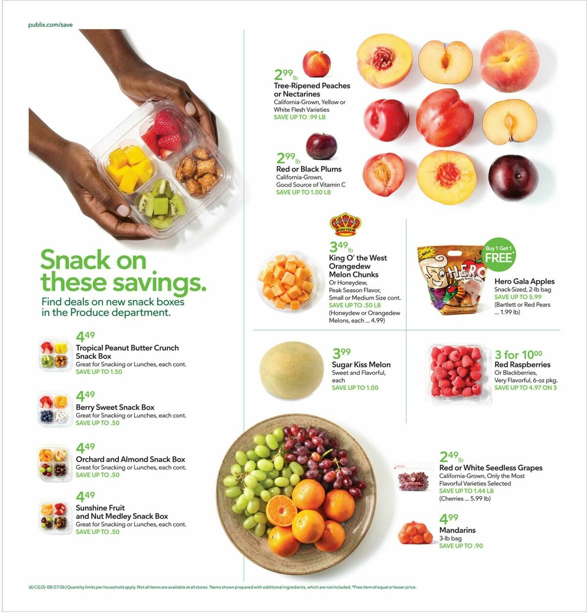 Publix Weekly Ad from August 26