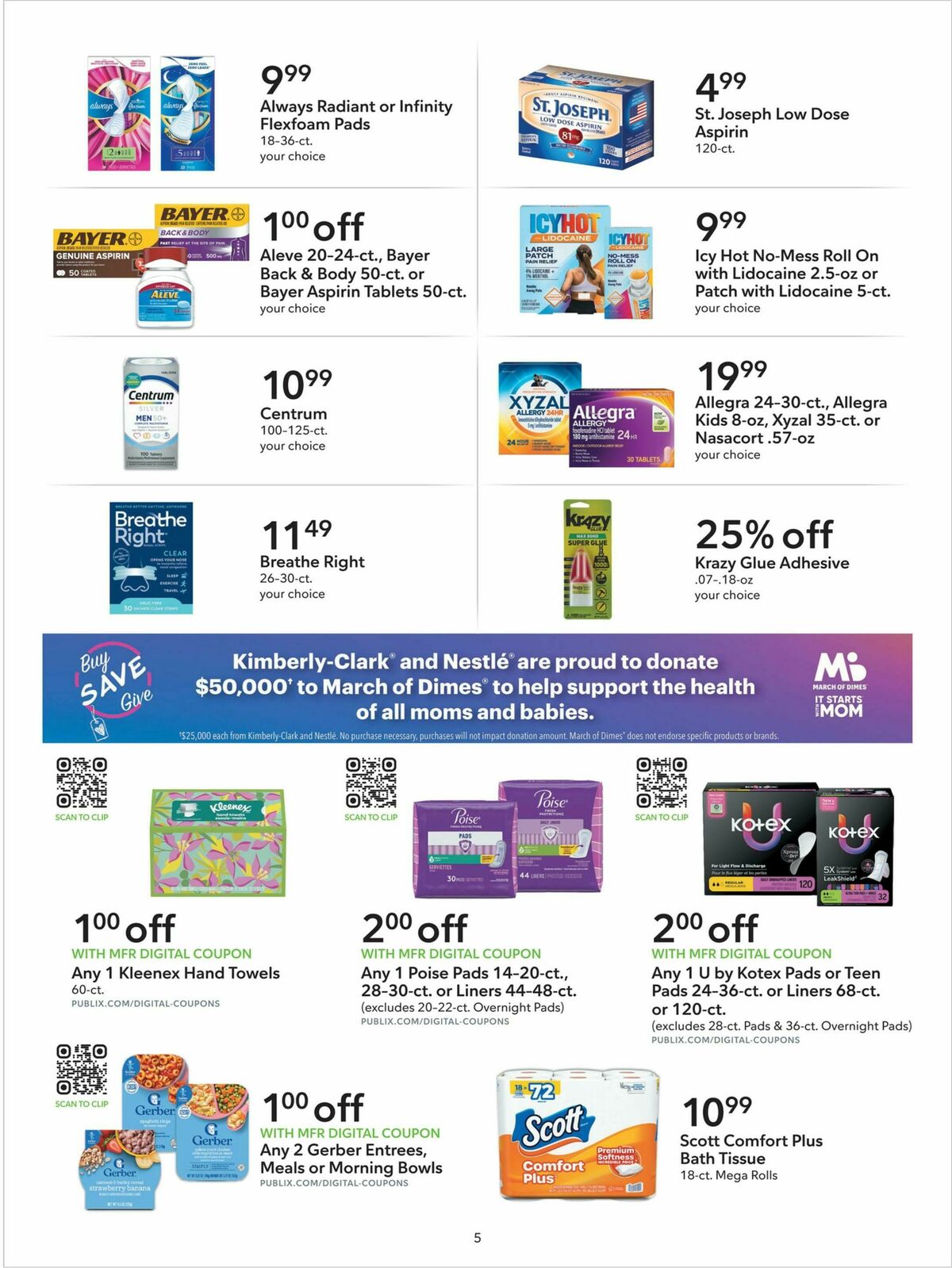 Publix Extra Savings Weekly Ad from August 26