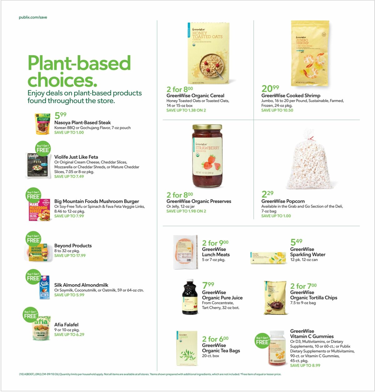 Publix Weekly Ad from September 9