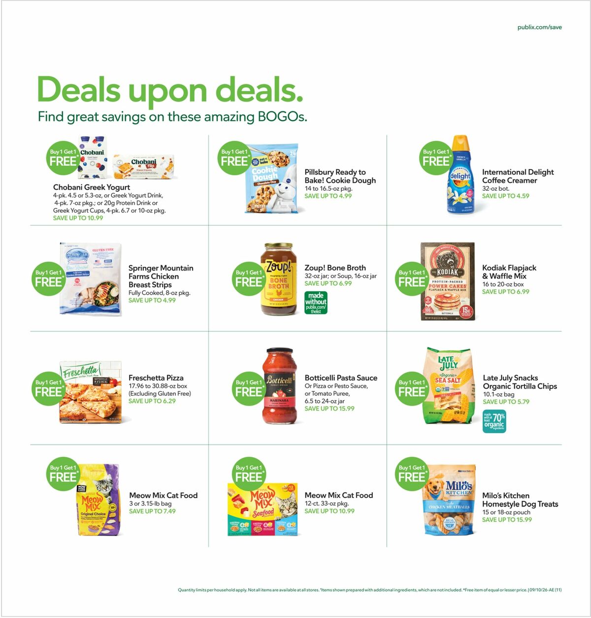 Publix Weekly Ad from September 9
