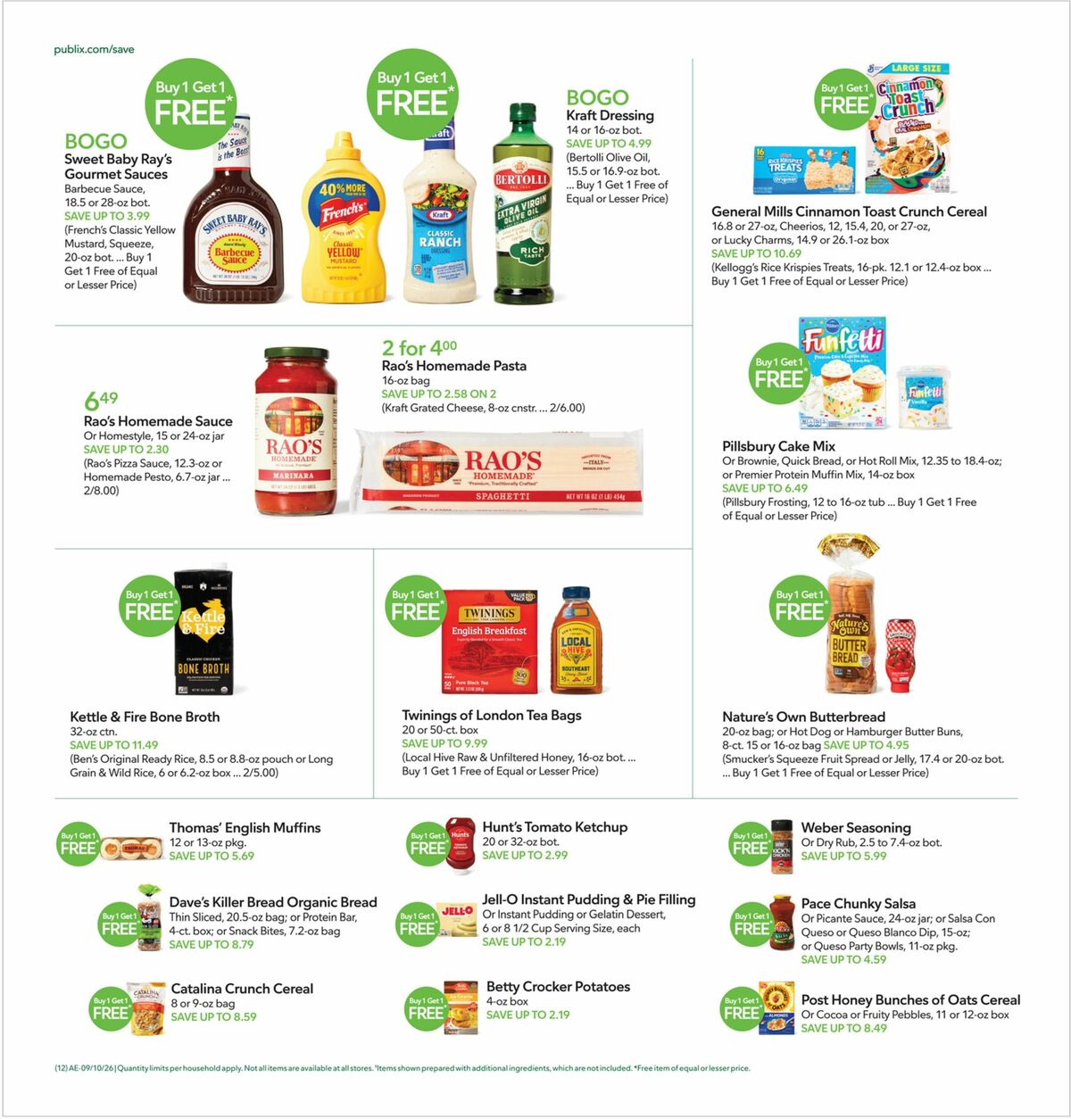 Publix Weekly Ad from September 9