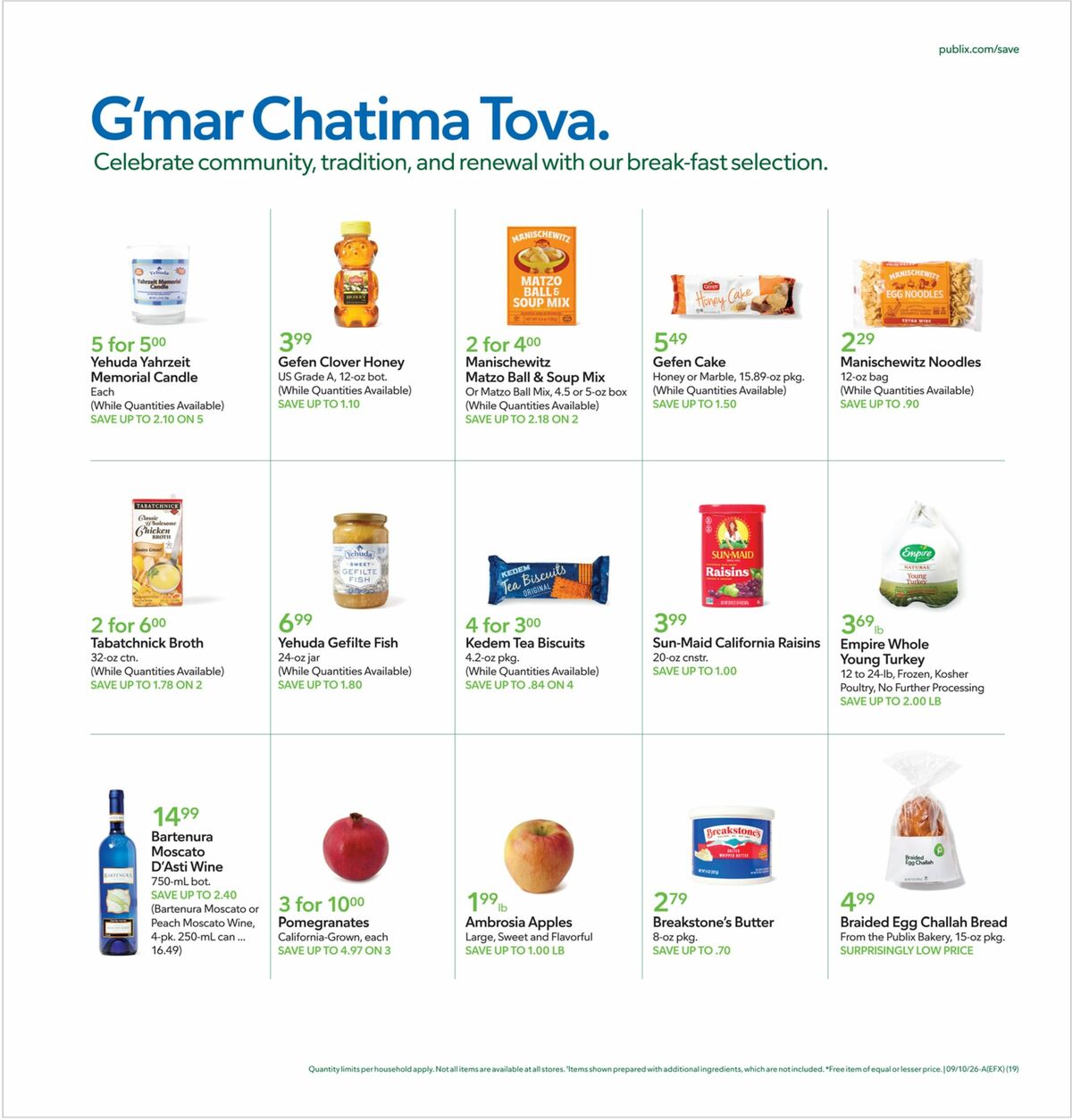 Publix Weekly Ad from September 9