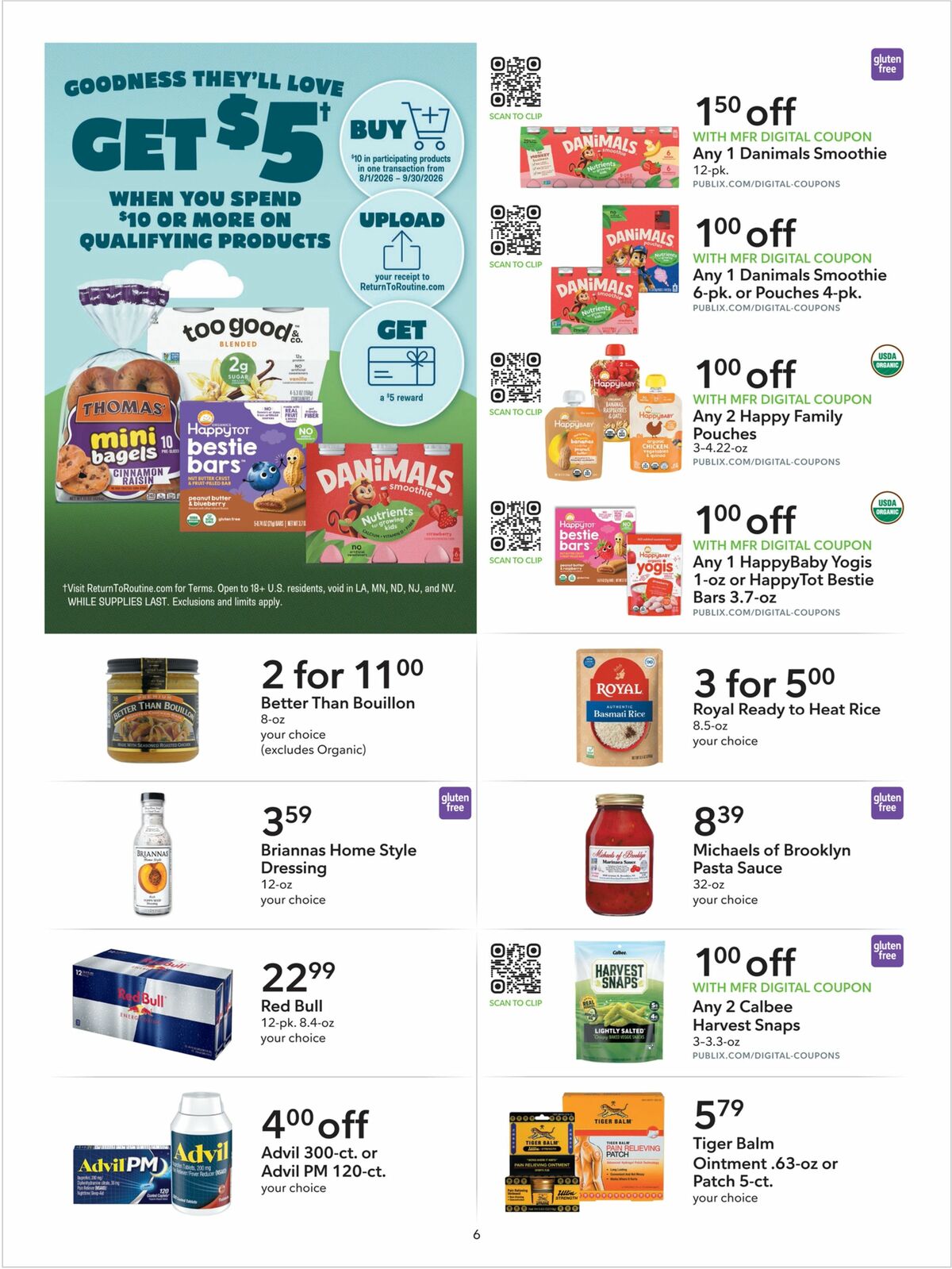 Publix Extra Savings Weekly Ad from September 9