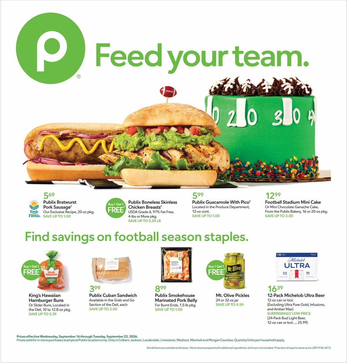 Publix Weekly Ad from September 16