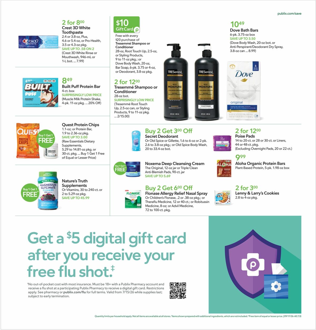 Publix Weekly Ad from September 16