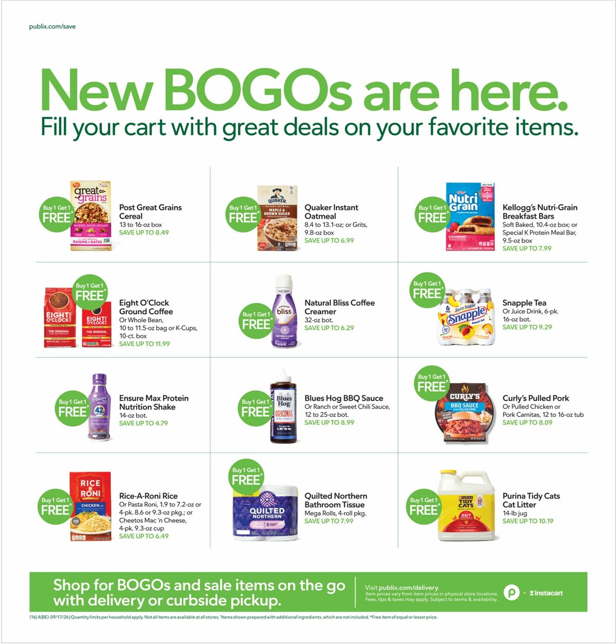 Publix Weekly Ad from September 16