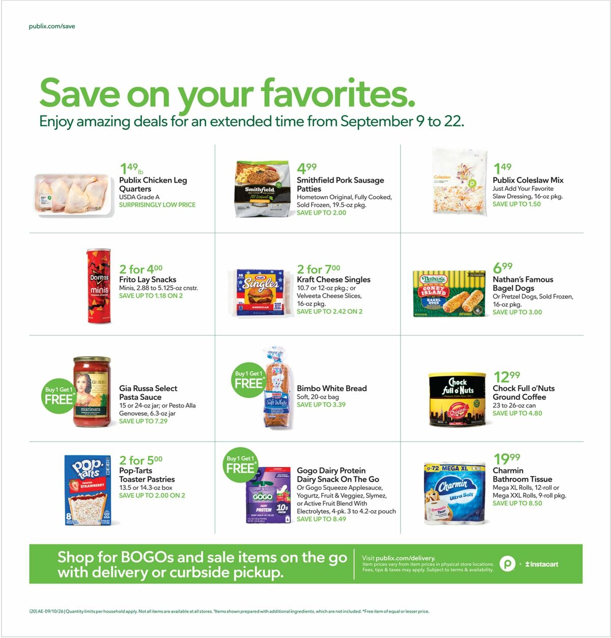 Publix Weekly Ad from September 16