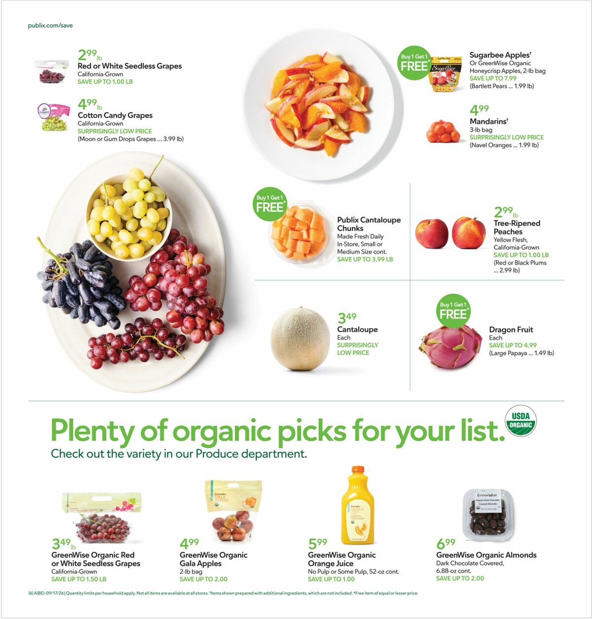 Publix Weekly Ad from September 16