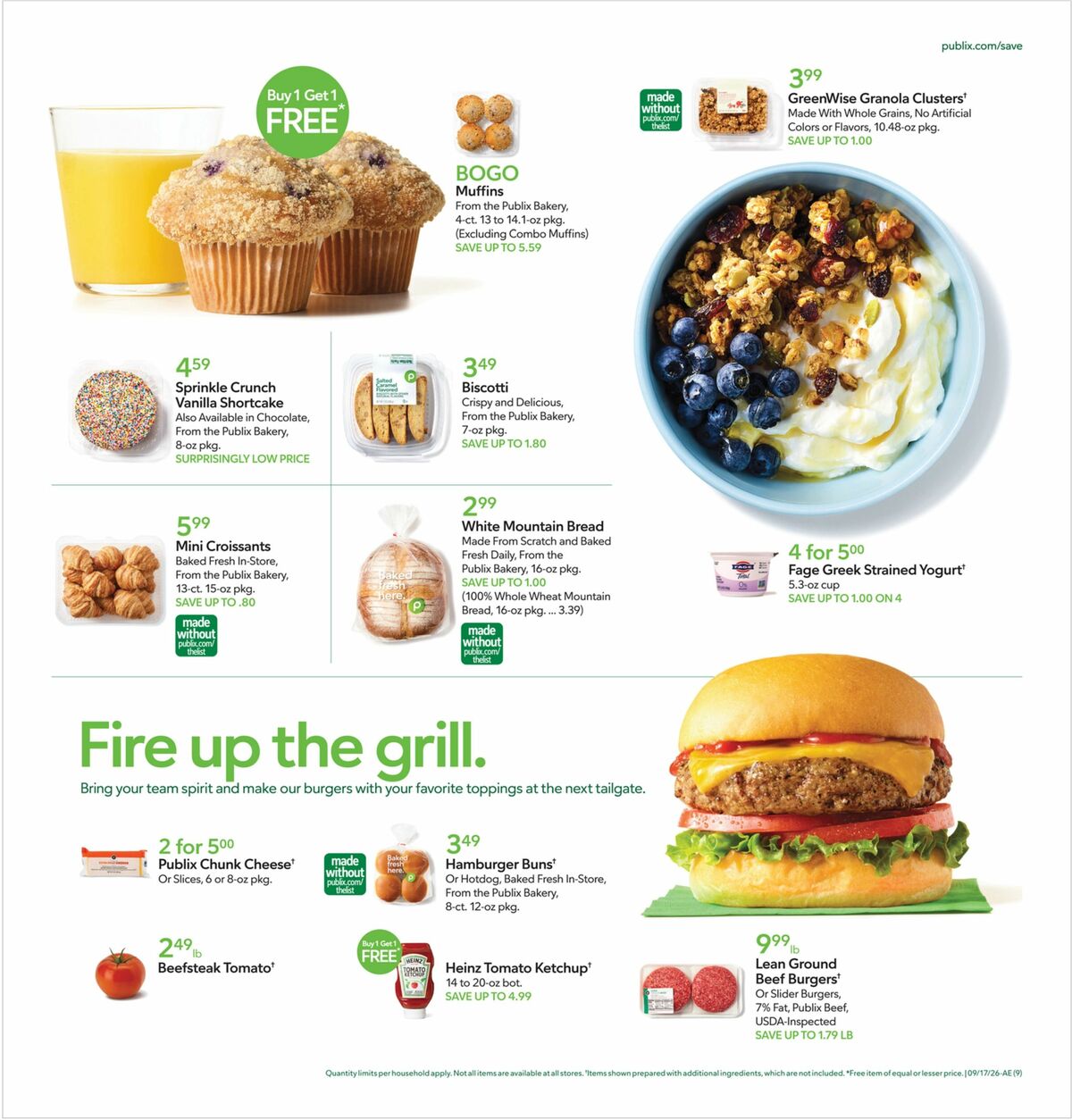 Publix Weekly Ad from September 16
