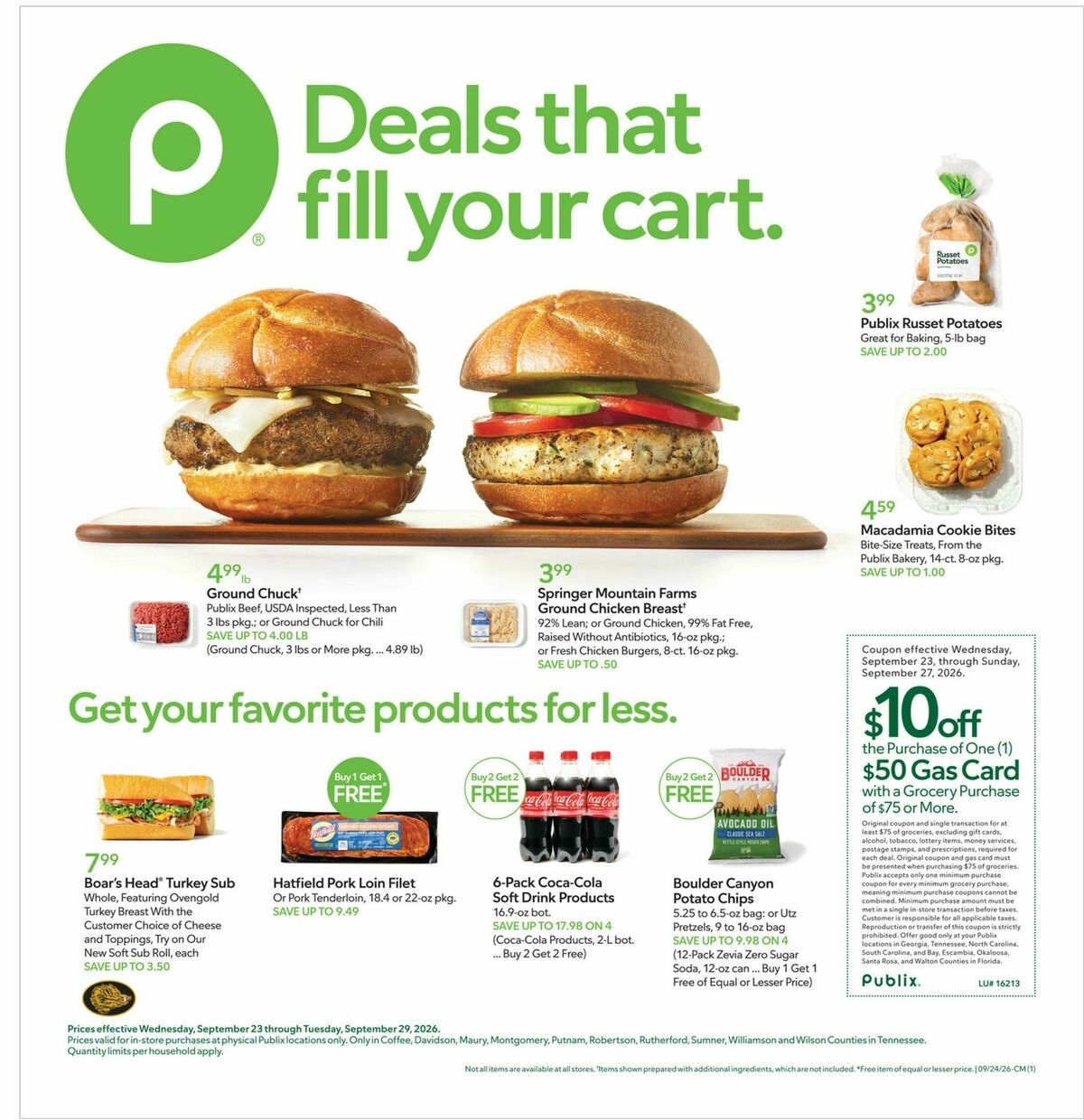 Publix Weekly Ad from September 23