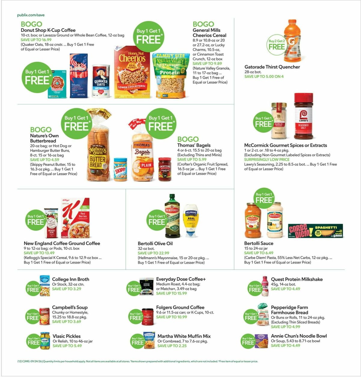 Publix Weekly Ad from September 23