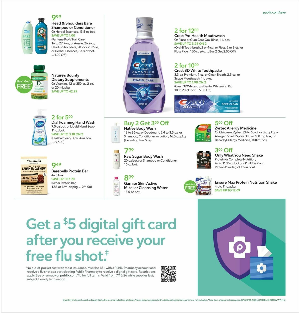 Publix Weekly Ad from September 23