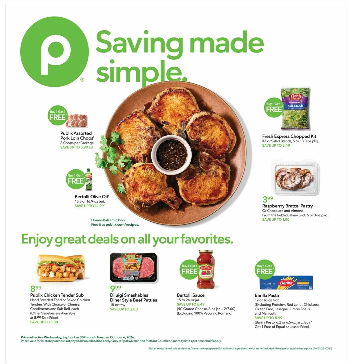 Publix Weekly Ad from September 30