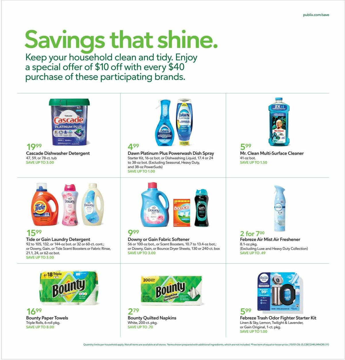 Publix Weekly Ad from September 30