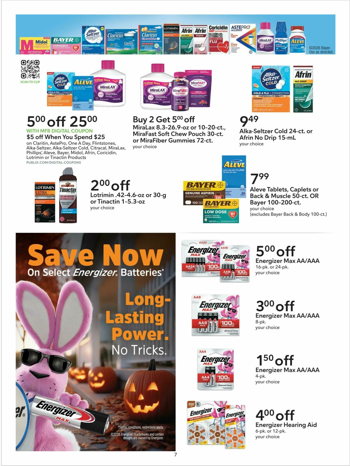 Publix Extra Savings Weekly Ad from October 7