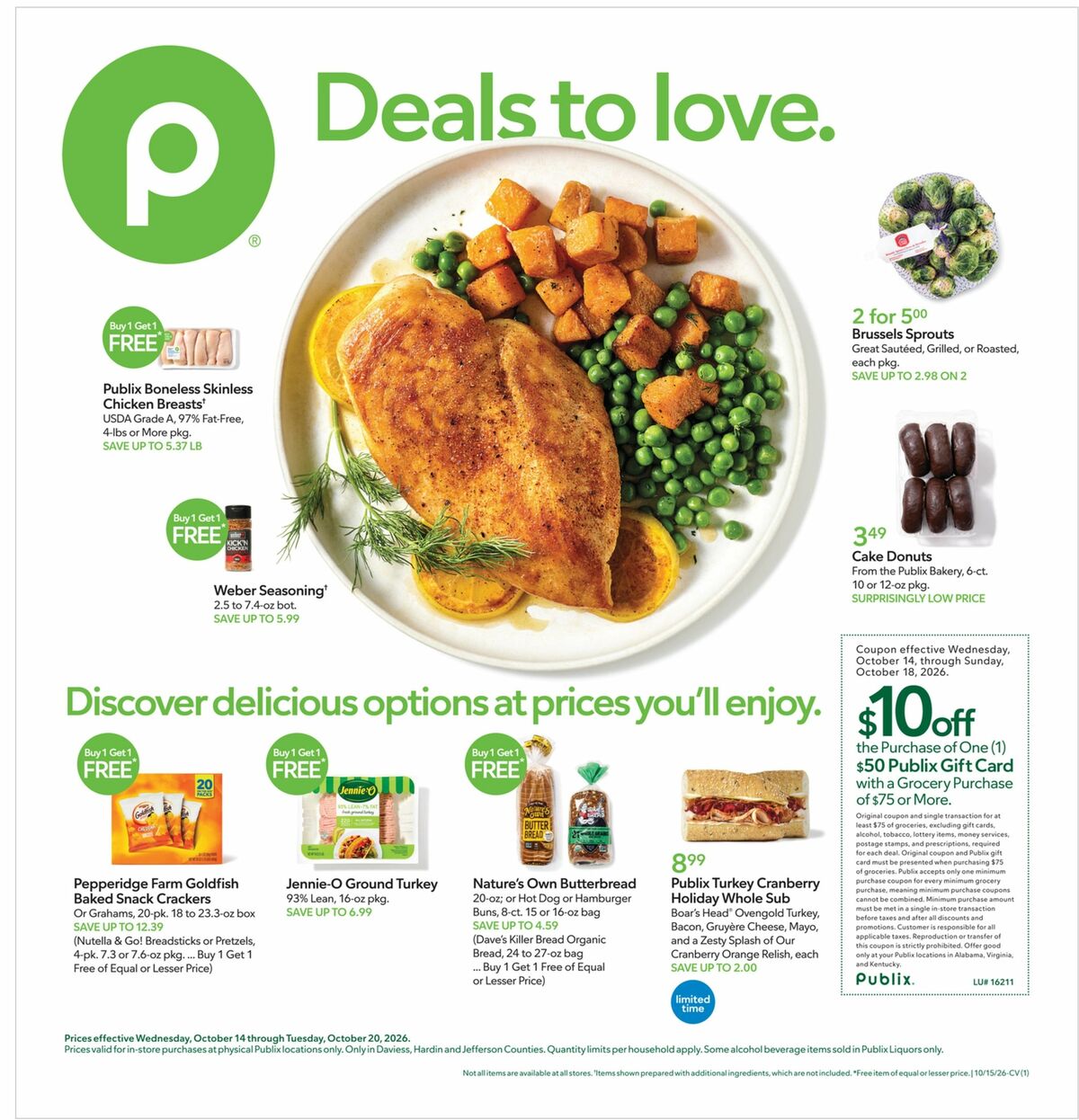 Publix Weekly Ad from October 14