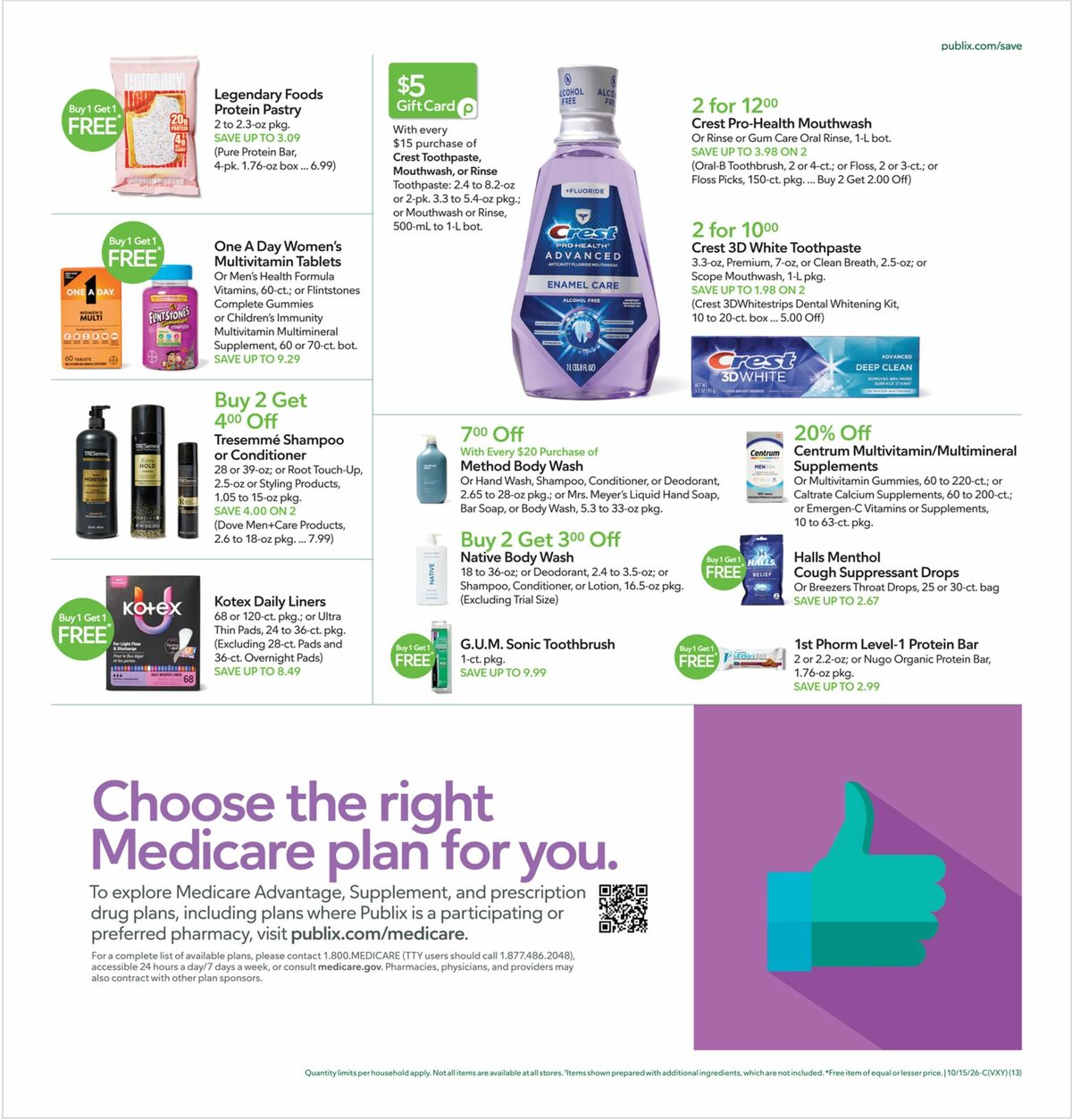 Publix Weekly Ad from October 14