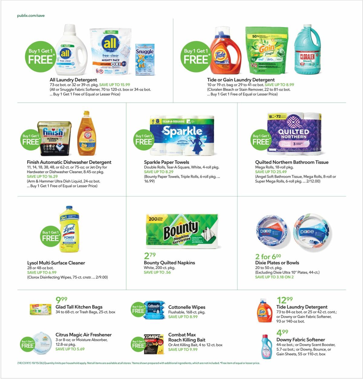 Publix Weekly Ad from October 14