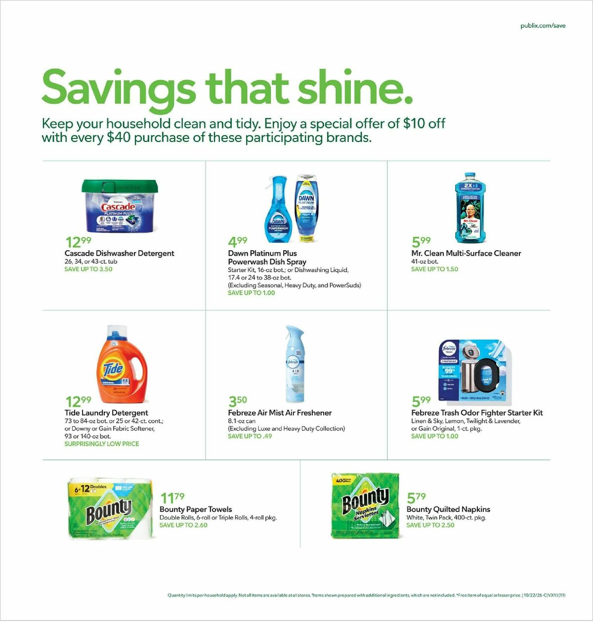 Publix Weekly Ad from October 21