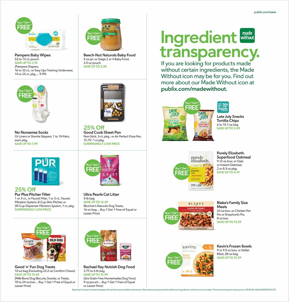 Publix Weekly Ad from October 28