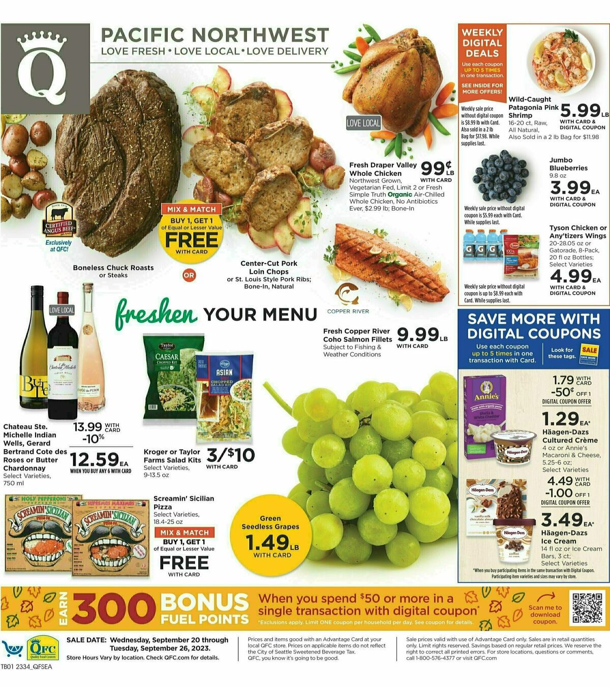 QFC Weekly Ad from September 20