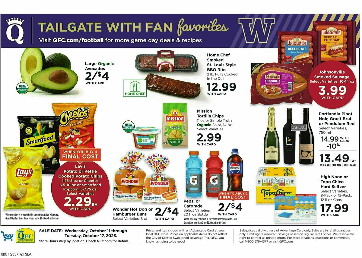 QFC Weekly Ad from October 11