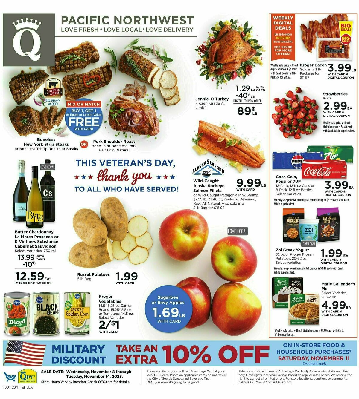 QFC Weekly Ad from November 8