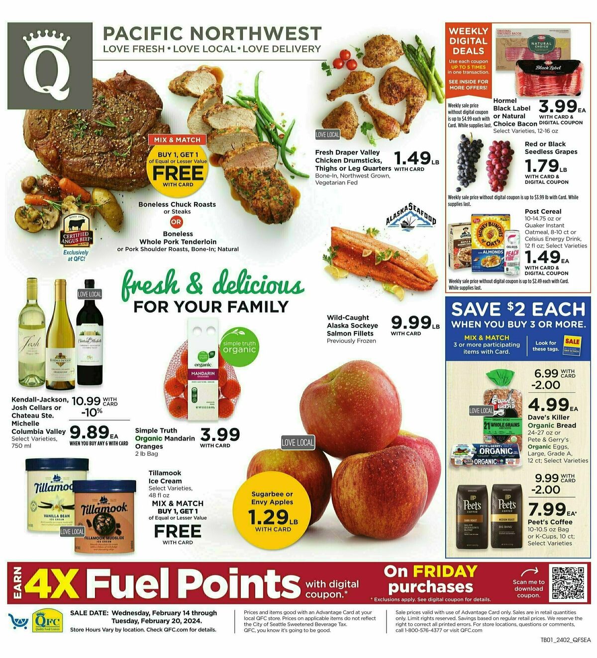QFC Weekly Ad from February 14