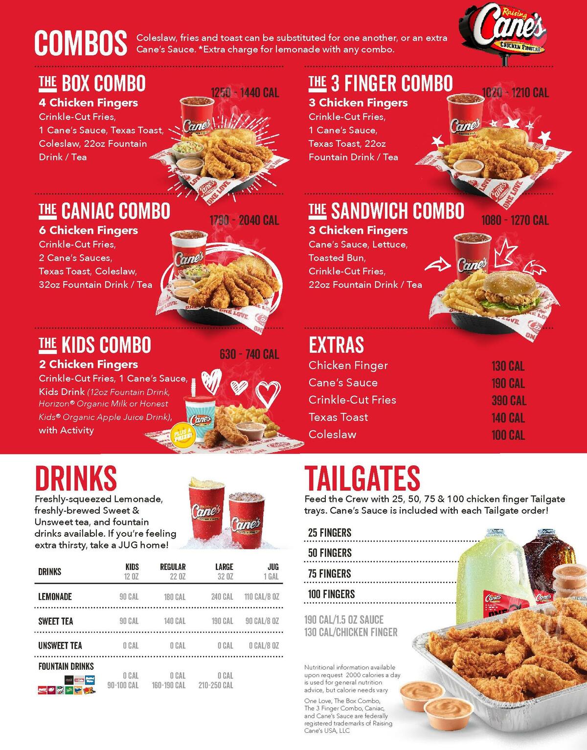Raising Cane's Weekly Ad from April 1