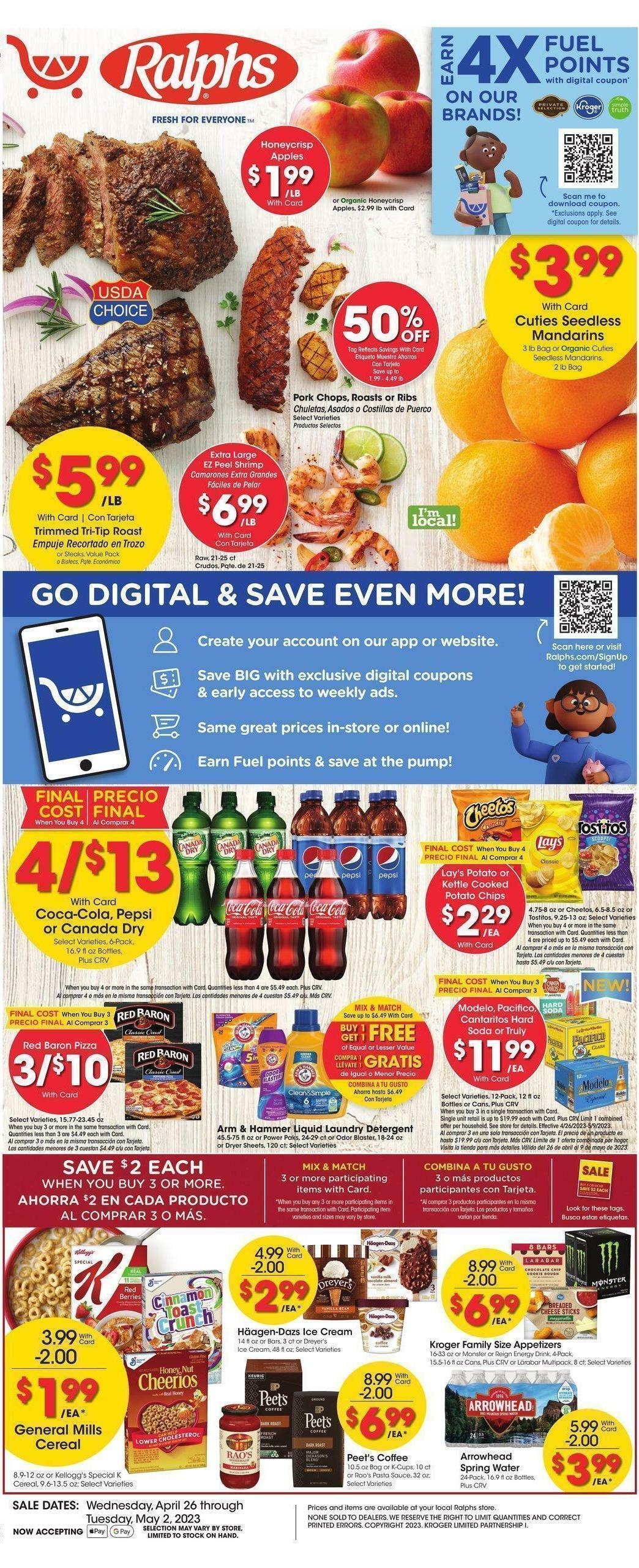 Ralphs Weekly Ad from April 26