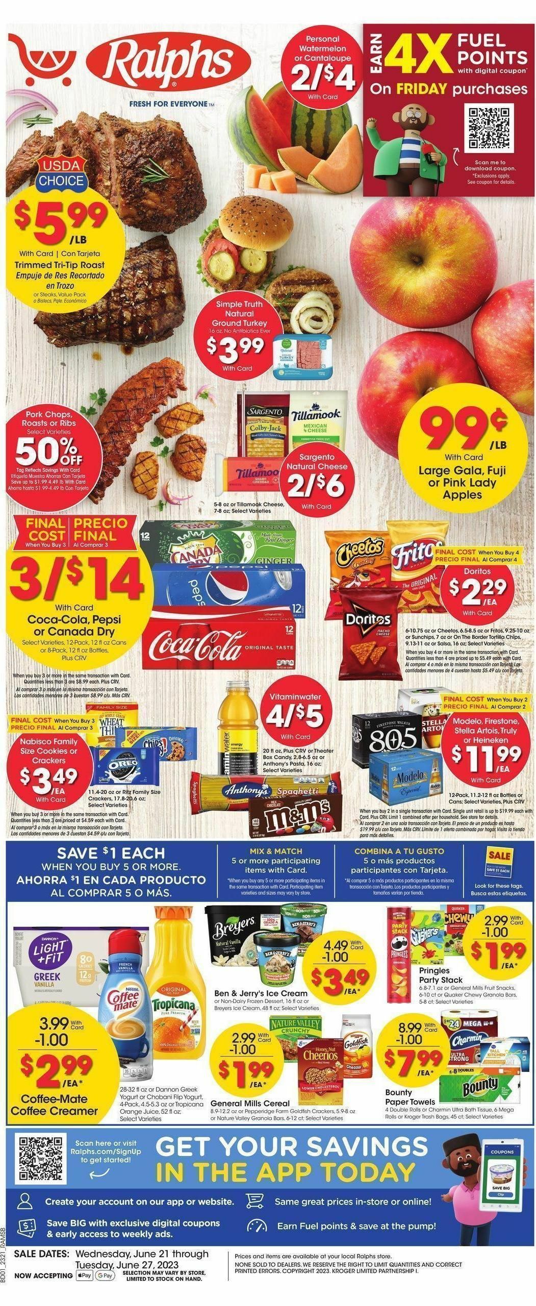 Ralphs Weekly Ad from June 21