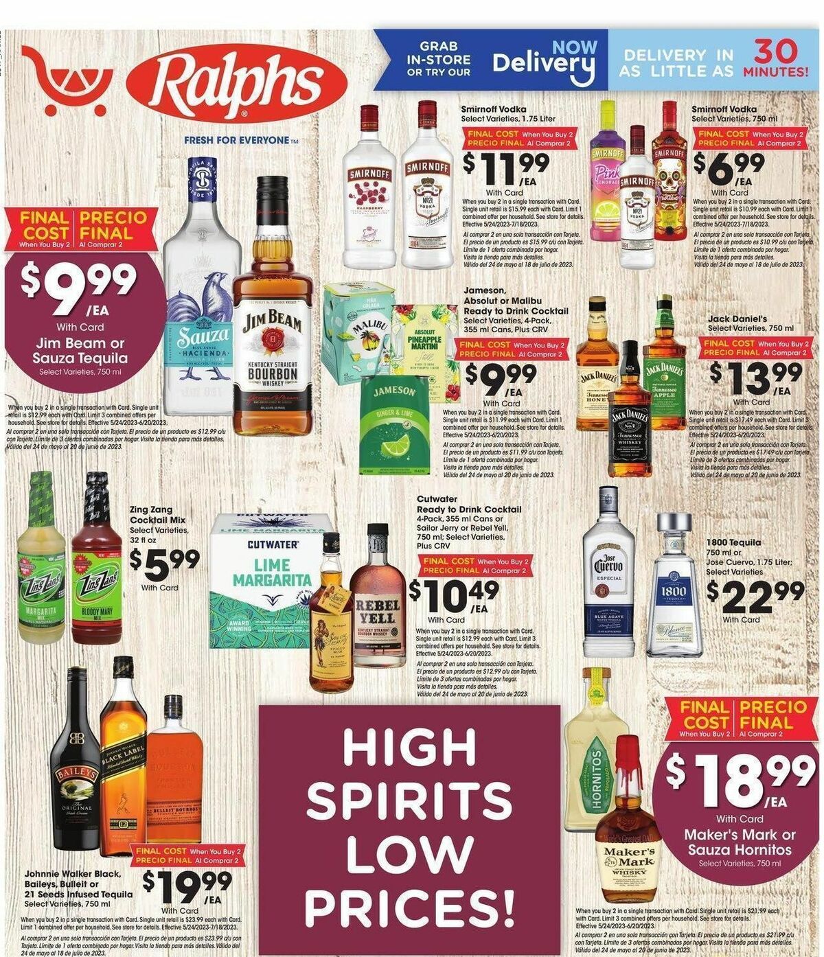 Ralphs High Springs Low Prices Weekly Ad from May 24