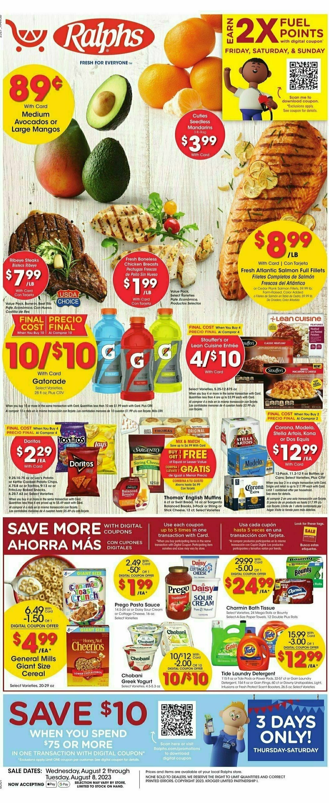 Ralphs Weekly Ad from August 2