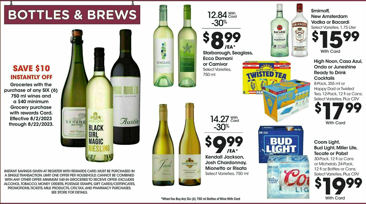 Ralphs Weekly Ad from August 9