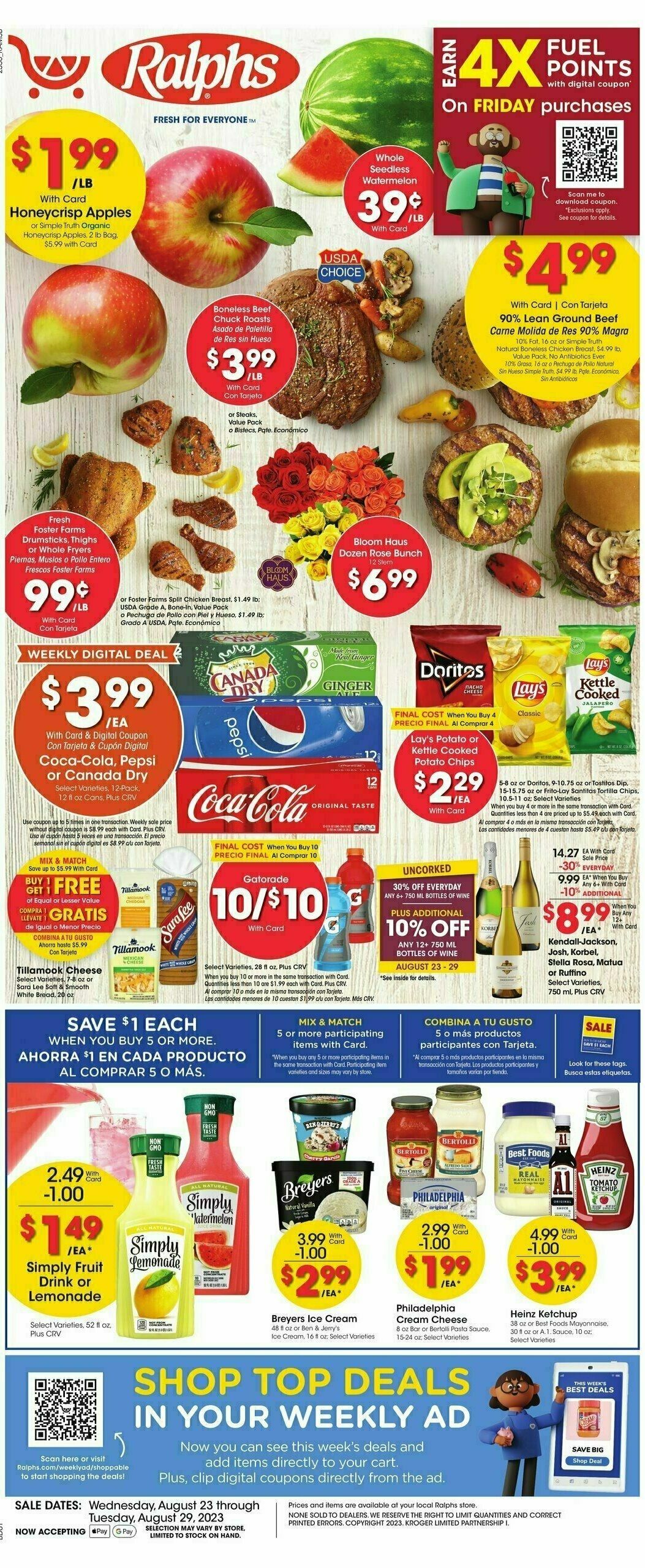 Ralphs Weekly Ad from August 23