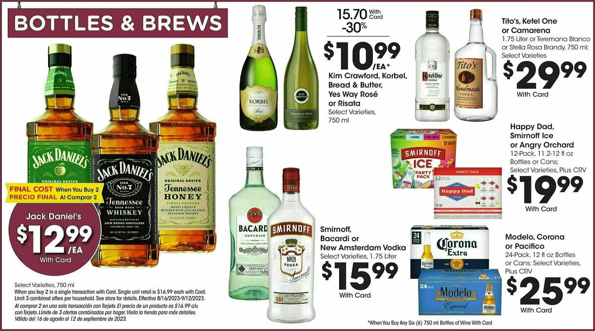 Ralphs Weekly Ad from August 30