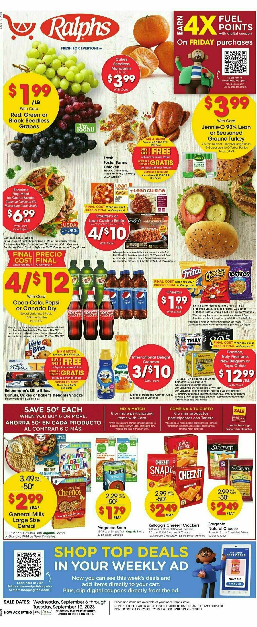Ralphs Weekly Ad from September 6