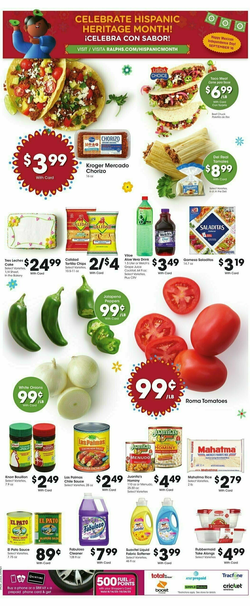 Ralphs Weekly Ad from September 13