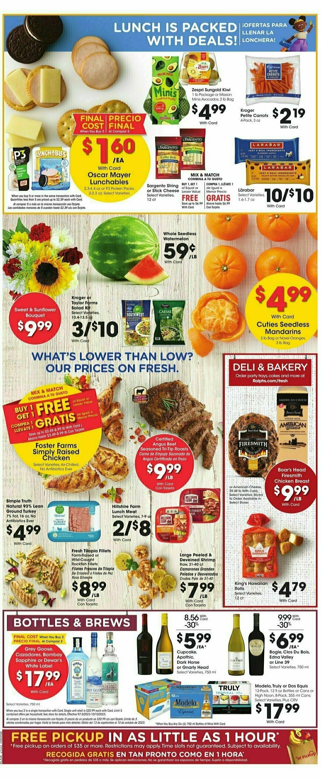 Ralphs Weekly Ad from September 13