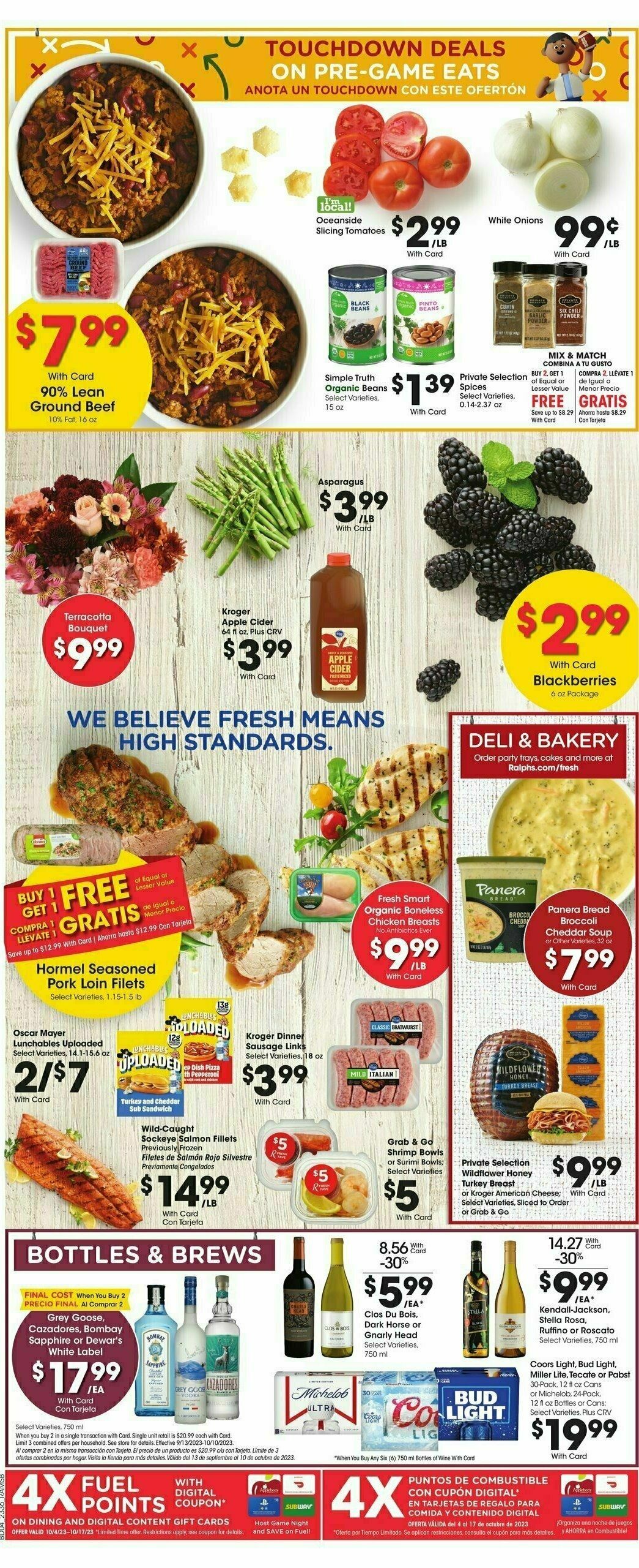Ralphs Weekly Ad from October 4