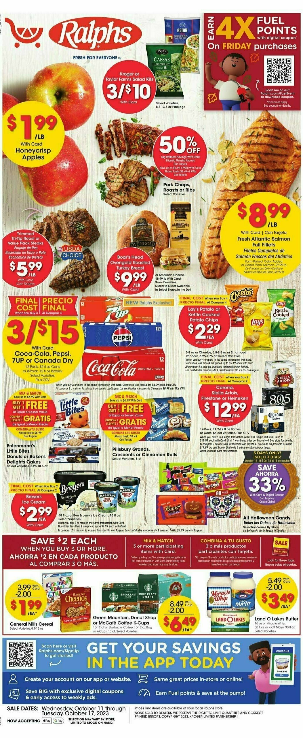 Ralphs Weekly Ad from October 11