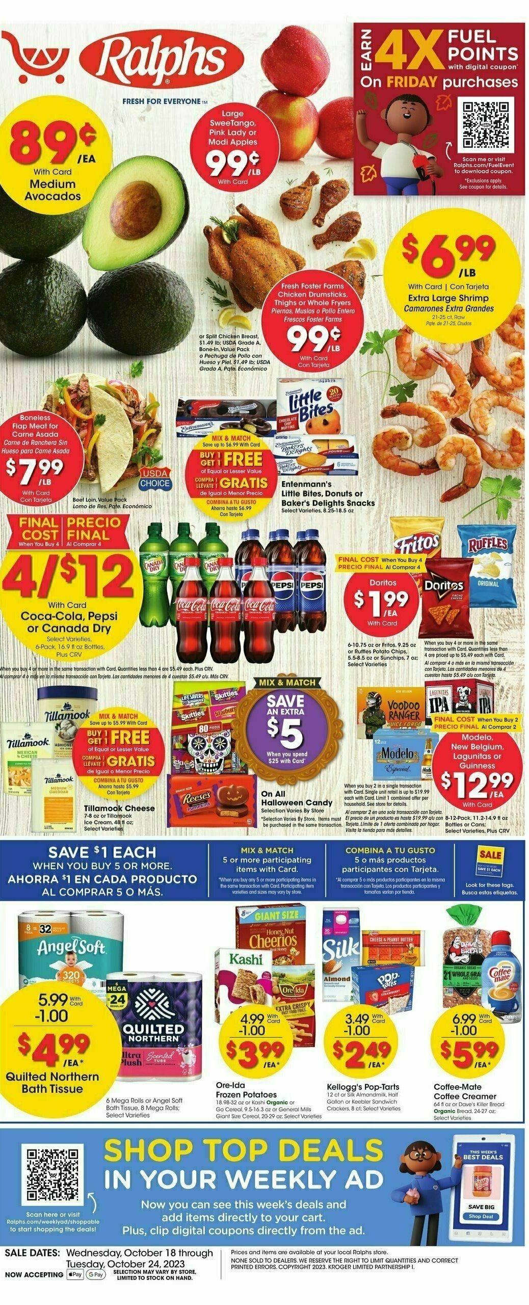 Ralphs Weekly Ad from October 18