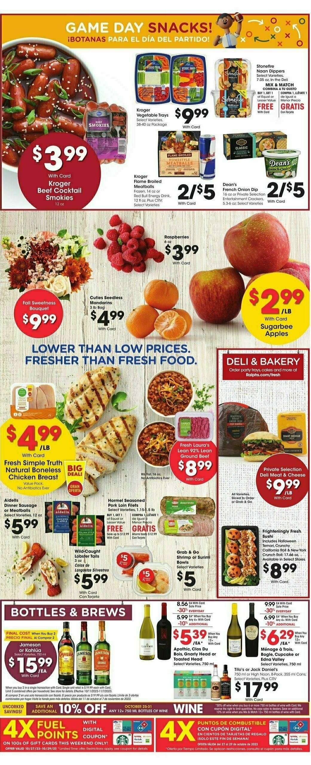 Ralphs Weekly Ad from October 25