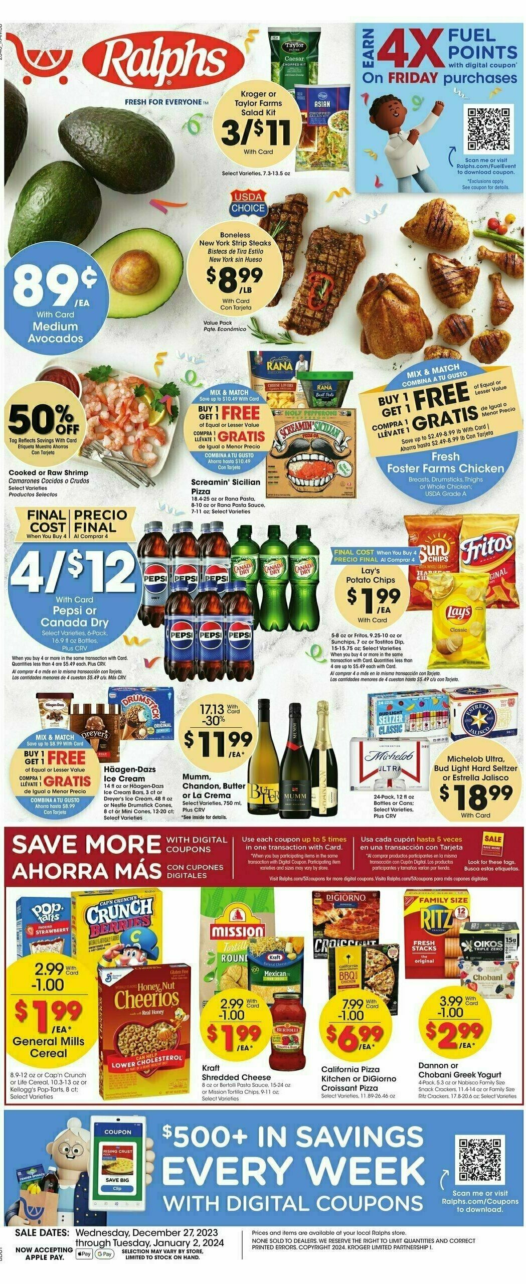 Ralphs Weekly Ad from December 27